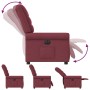 Sillón reclinable eléctrico tela rojo tinto de , Sillones - Ref: Foro24-3303297, Precio: 238,02 €, Descuento: %