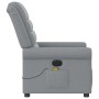 Sillón reclinable de masaje eléctrico tela gris claro de , Sillones - Ref: Foro24-3303304, Precio: 260,84 €, Descuento: %