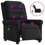 Sillón reclinable de masaje eléctrico tela negro de , Sillones - Ref: Foro24-3303306, Precio: 272,78 €, Descuento: %