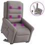Sillón reclinable de masaje elevable tela gris taupé de , Sillones - Ref: Foro24-3303331, Precio: 282,86 €, Descuento: %