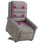 Sillón reclinable de masaje elevable tela gris taupé de , Sillones - Ref: Foro24-3303331, Precio: 282,86 €, Descuento: %