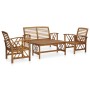 Juego de muebles de jardín 4 piezas madera maciza de acacia de vidaXL, Conjuntos de jardín - Ref: Foro24-3057983, Precio: 309...