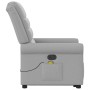 Sillón de masaje reclinable de pie de tela gris nube de , Sillones - Ref: Foro24-3303333, Precio: 265,45 €, Descuento: %