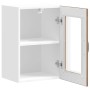 Armario pared cocina puerta de cristal Lucca madera vieja de , Armarios de cocina - Ref: Foro24-853775, Precio: 59,96 €, Desc...