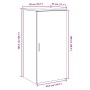 Armario de madera de ingeniería roble sonoma 50x45x103,5 cm de , Taquillas y armarios de almacenamiento - Ref: Foro24-859044,...