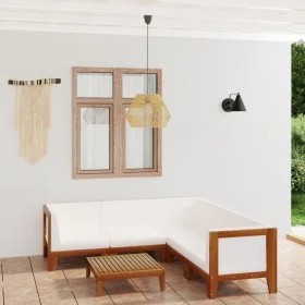 Garden furniture and cushions set 6 pieces solid acacia wood by vidaXL, Garden sets - Ref: Foro24-3058122, Price: 689,58 €, D...