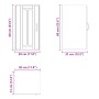 Armario de pared de cocina Lucca madera ingeniería blanca de , Armarios de cocina - Ref: Foro24-853777, Precio: 47,84 €, Desc...