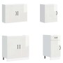 Mueble cocina Kalmar blanco de alto brillo 7 pzas de , Armarios de cocina - Ref: Foro24-3314763, Precio: 643,55 €, Descuento: %