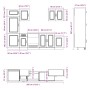 Mueble cocina Kalmar blanco de alto brillo 7 pzas de , Armarios de cocina - Ref: Foro24-3314763, Precio: 643,55 €, Descuento: %