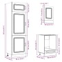 Mueble cocina Kalmar blanco de alto brillo 7 pzas de , Armarios de cocina - Ref: Foro24-3314763, Precio: 643,55 €, Descuento: %