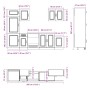 Mueble de cocina Kalmar blanco 7 piezas madera contrachapada de , Armarios de cocina - Ref: Foro24-3314761, Precio: 578,68 €,...