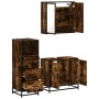 Set de muebles baño 3 pzas madera contrachapada roble ahumado de , Muebles de baño - Ref: Foro24-3301007, Precio: 214,17 €, D...