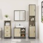 Set de muebles de baño 3 pzas madera contrachapada roble Sonoma de , Muebles de baño - Ref: Foro24-3301026, Precio: 224,67 €,...