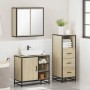 Set de muebles de baño 3 pzas madera contrachapada roble Sonoma de , Muebles de baño - Ref: Foro24-3301026, Precio: 224,67 €,...