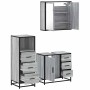 Set de muebles de baño 3 pzas madera contrachapada gris sonoma de , Muebles de baño - Ref: Foro24-3301018, Precio: 263,78 €, ...