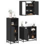 Juego de muebles de baño 3 pzas madera contrachapada negro de , Muebles de baño - Ref: Foro24-3300965, Precio: 233,28 €, Desc...