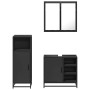 Juego de muebles de baño 3 pzas madera contrachapada negro de , Muebles de baño - Ref: Foro24-3300965, Precio: 233,28 €, Desc...