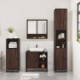 Set de muebles baño 3 pzas madera contrachapada roble marrón de , Muebles de baño - Ref: Foro24-3300999, Precio: 225,42 €, De...