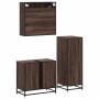 Set de muebles baño 3 pzas madera contrachapada roble marrón de , Muebles de baño - Ref: Foro24-3300999, Precio: 225,42 €, De...