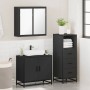 Juego de muebles de baño 3 pzas madera contrachapada negro de , Muebles de baño - Ref: Foro24-3301005, Precio: 236,02 €, Desc...
