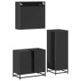 Juego de muebles de baño 3 pzas madera contrachapada negro de , Muebles de baño - Ref: Foro24-3301005, Precio: 236,02 €, Desc...