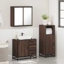 Set de muebles baño 3 pzas madera contrachapada roble marrón de , Muebles de baño - Ref: Foro24-3300959, Precio: 228,10 €, De...