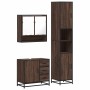 Set de muebles baño 3 pzas madera contrachapada roble marrón de , Muebles de baño - Ref: Foro24-3301109, Precio: 289,87 €, De...
