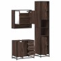 Set de muebles baño 3 pzas madera contrachapada roble marrón de , Muebles de baño - Ref: Foro24-3301109, Precio: 289,87 €, De...