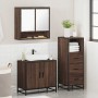 Set de muebles baño 3 pzas madera contrachapada roble marrón de , Muebles de baño - Ref: Foro24-3301039, Precio: 220,53 €, De...