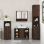 Set de muebles baño 4 pzas madera contrachapada roble marrón de , Muebles de baño - Ref: Foro24-3301244, Precio: 401,68 €, De...
