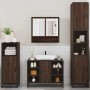Set de muebles baño 4 pzas madera contrachapada roble marrón de , Muebles de baño - Ref: Foro24-3301244, Precio: 401,68 €, De...