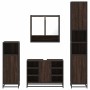 Set de muebles baño 4 pzas madera contrachapada roble marrón de , Muebles de baño - Ref: Foro24-3301244, Precio: 401,68 €, De...