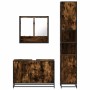 Set de muebles baño 3 pzas madera contrachapada roble ahumado de , Muebles de baño - Ref: Foro24-3301102, Precio: 298,94 €, D...