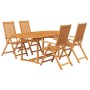 Juego de comedor de jardín 5 piezas madera maciza de acacia de vidaXL, Conjuntos de jardín - Ref: Foro24-3058011, Precio: 561...
