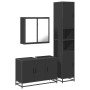 Juego de muebles de baño 3 pzas madera contrachapada negro de , Muebles de baño - Ref: Foro24-3301070, Precio: 319,06 €, Desc...