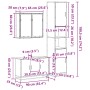 Juego de muebles de baño 3 pzas madera contrachapada negro de , Muebles de baño - Ref: Foro24-3301070, Precio: 319,06 €, Desc...