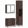 Set de muebles baño 3 pzas madera contrachapada roble marrón de , Muebles de baño - Ref: Foro24-3301079, Precio: 279,81 €, De...