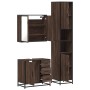 Set de muebles baño 3 pzas madera contrachapada roble marrón de , Muebles de baño - Ref: Foro24-3301079, Precio: 279,81 €, De...