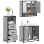 Set de muebles de baño 3 pzas madera contrachapada gris sonoma de , Muebles de baño - Ref: Foro24-3301058, Precio: 244,49 €, ...
