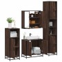 Set de muebles baño 4 pzas madera contrachapada roble marrón de , Muebles de baño - Ref: Foro24-3301189, Precio: 319,98 €, De...