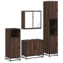 Set de muebles baño 4 pzas madera contrachapada roble marrón de , Muebles de baño - Ref: Foro24-3301189, Precio: 319,98 €, De...
