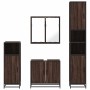 Set de muebles baño 4 pzas madera contrachapada roble marrón de , Muebles de baño - Ref: Foro24-3301189, Precio: 319,98 €, De...