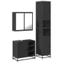 Juego de muebles de baño 3 pzas madera contrachapada negro de , Muebles de baño - Ref: Foro24-3301085, Precio: 310,00 €, Desc...