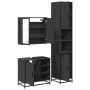 Juego de muebles de baño 3 pzas madera contrachapada negro de , Muebles de baño - Ref: Foro24-3301085, Precio: 310,00 €, Desc...