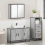 Set de muebles de baño 3 pzas madera contrachapada gris sonoma de , Muebles de baño - Ref: Foro24-3301013, Precio: 257,28 €, ...