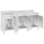 Fregadero de cocina profesional acero inoxidable 180x60x96 cm de vidaXL, Restauración - Ref: Foro24-3058275, Precio: 740,62 €...
