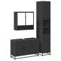 Juego de muebles de baño 3 pzas madera contrachapada negro de , Muebles de baño - Ref: Foro24-3301100, Precio: 320,25 €, Desc...