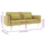 Sofá cama de tela verde en Sofás | Comprar online en Foru.es