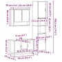 Juego de muebles de baño 3 pzas madera contrachapada negro de , Muebles de baño - Ref: Foro24-3301100, Precio: 320,25 €, Desc...