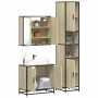Set de muebles de baño 3 pzas madera contrachapada roble Sonoma de , Muebles de baño - Ref: Foro24-3301066, Precio: 285,64 €,...